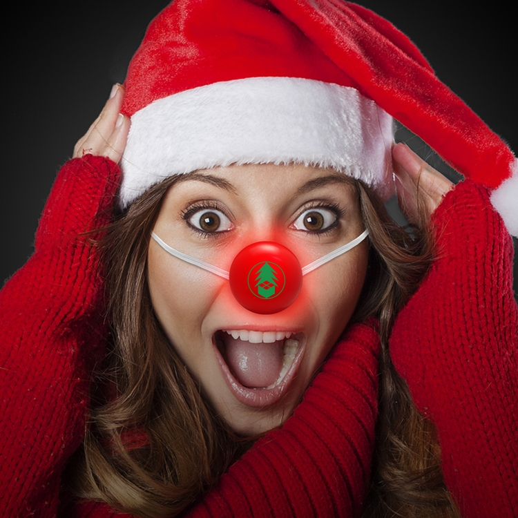 Red LED Light Up Glow Nose
