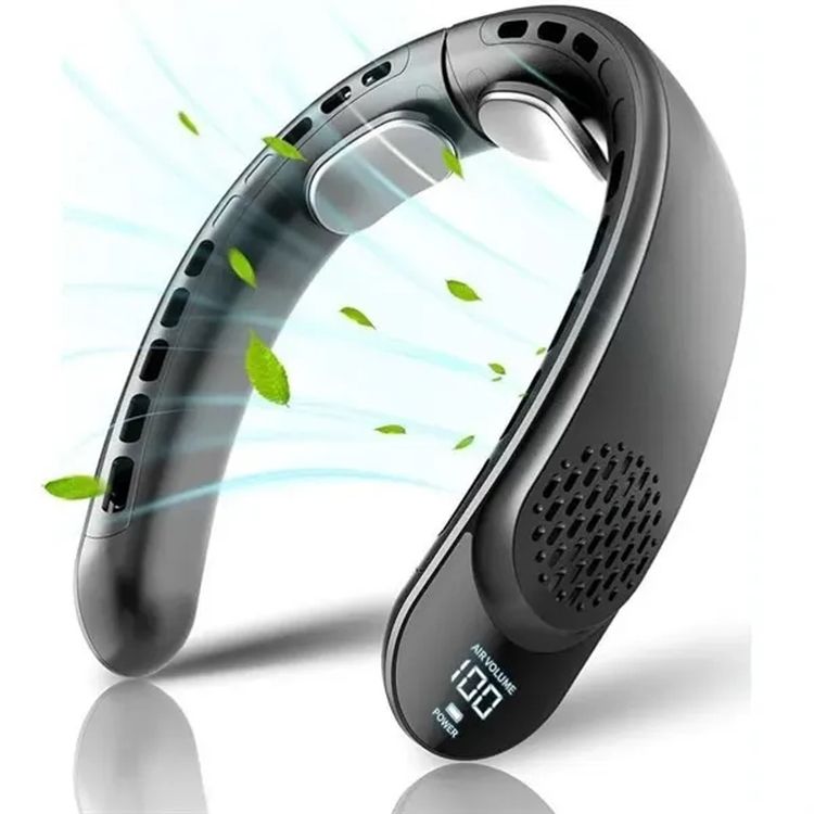 Rechargeable Neck Fan with LED Display 3