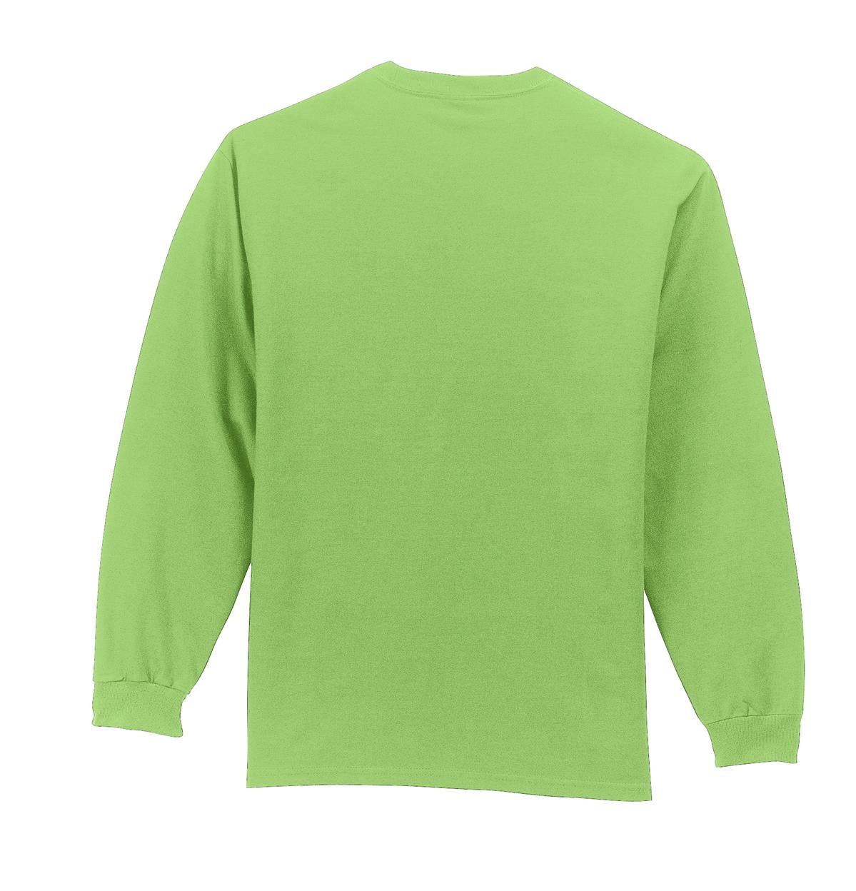 Port & Co Long Sleeve Essential Pocket Tee. PC61LSP 40