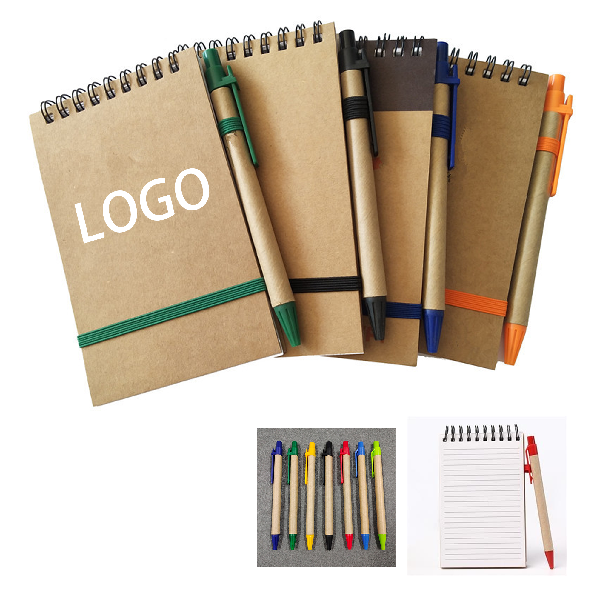 Eco Spiral Notebllo With Pen 1