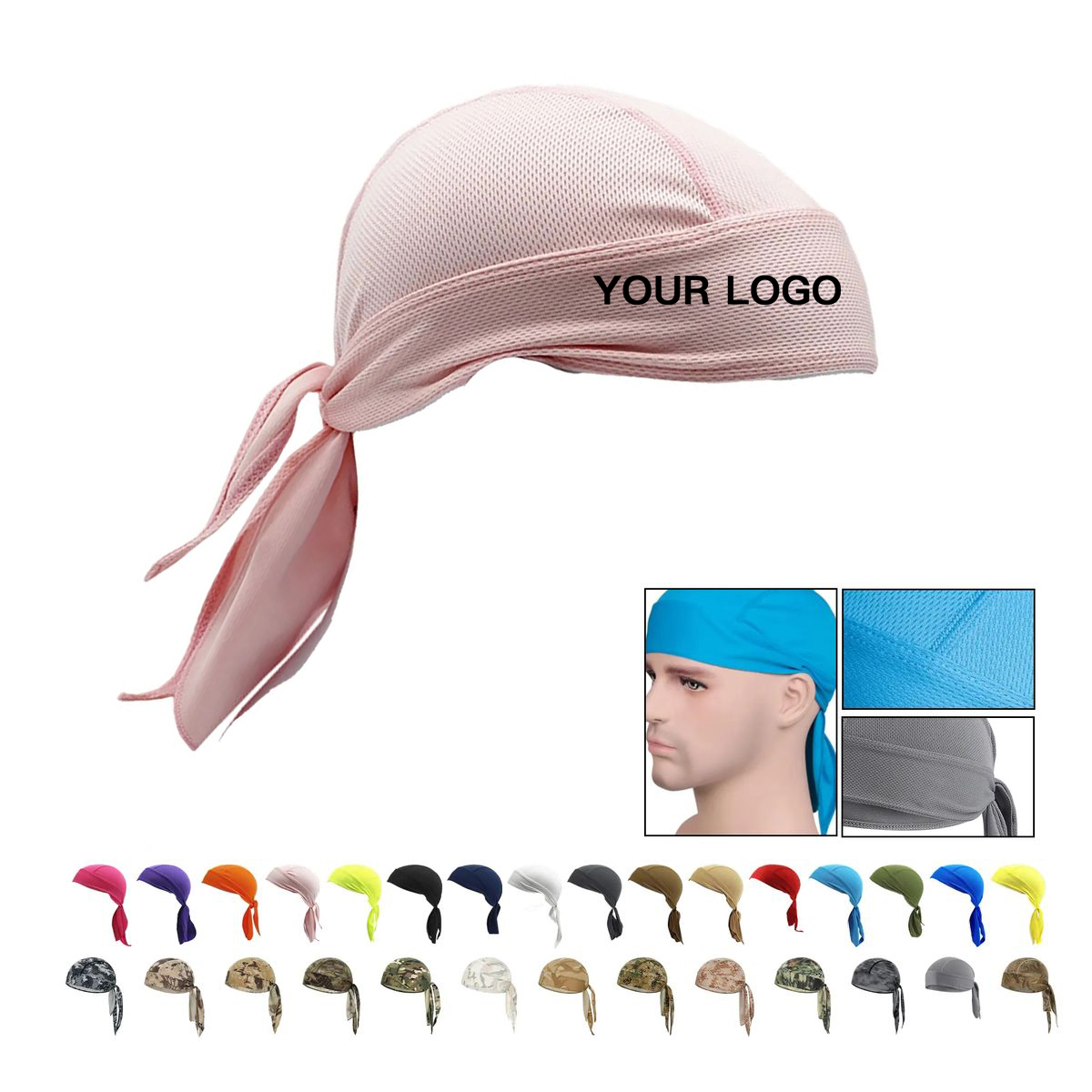 Breathable Mesh Pirate Cap for Costumes or Training 29