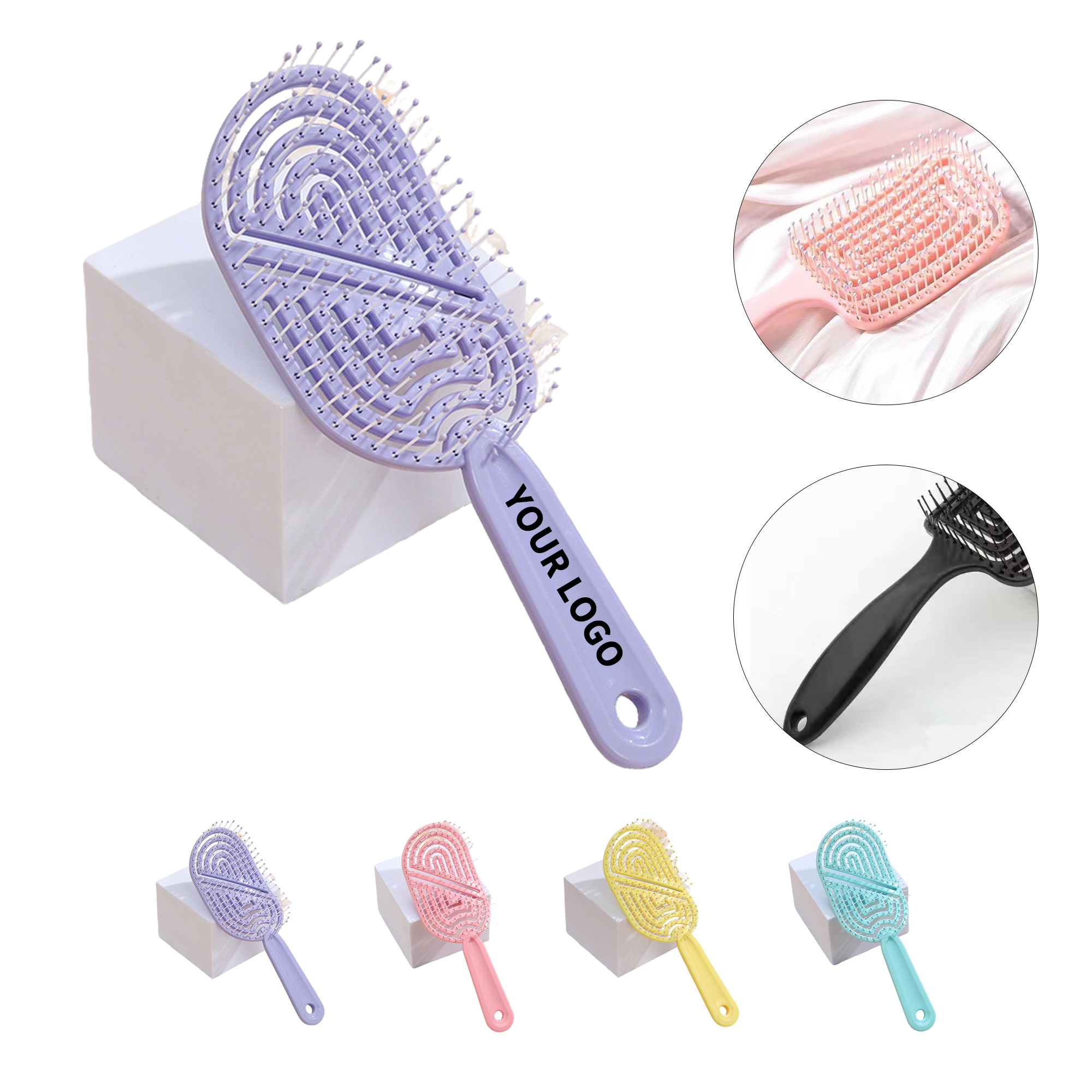 Detangling Hair Brush With Flexible Bristle 1