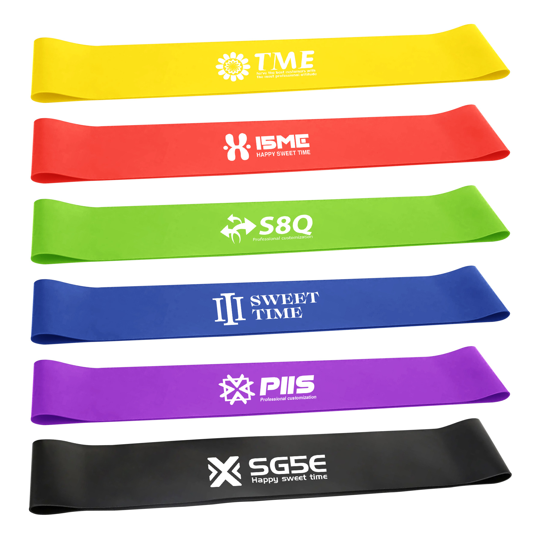 Rubber Resistance Bands 5-Piece Set 1