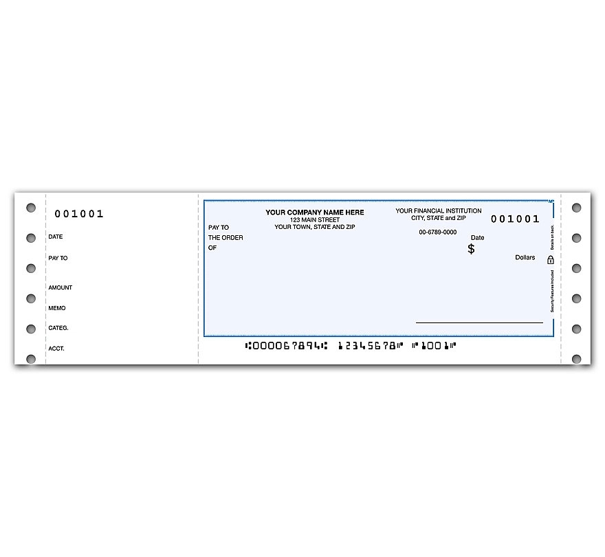 Wallet Check Without Lines, Continuous 1