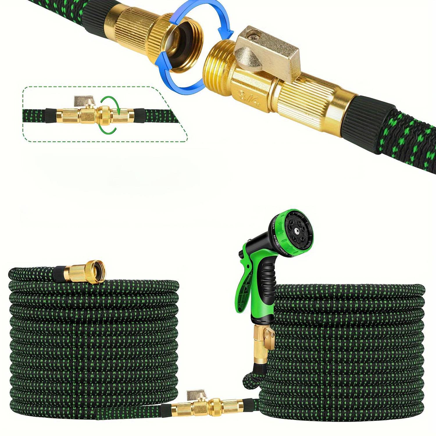 Retractable Hose W/ High Pressure Nozzle 10