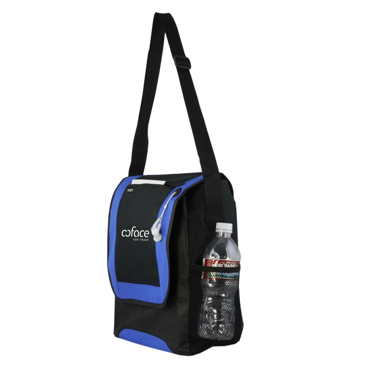 UrbanTrek City Crossbody Messenger Bag with Audio Port 5