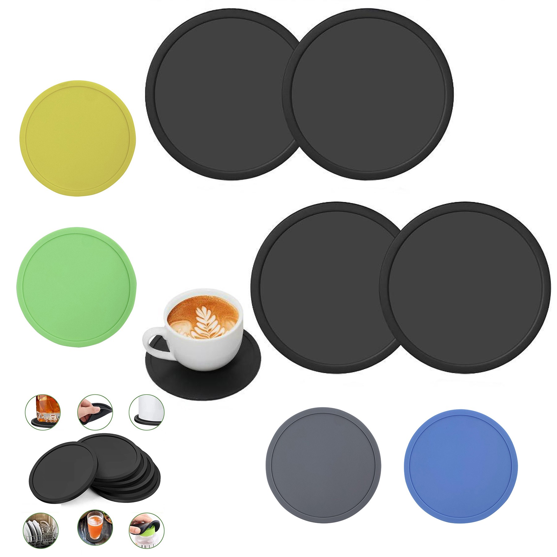 Circular Silicone Coaster 2