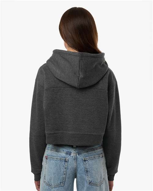 Women's Cropped Fleece Hooded Sweatshirt - BW5404 24