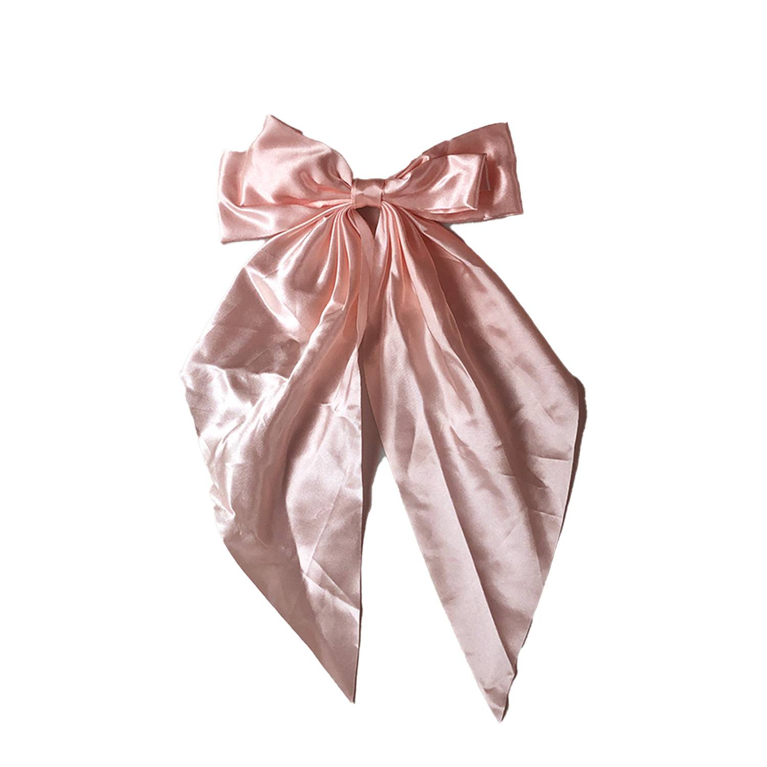 Women Long Bow Hair Clip 5