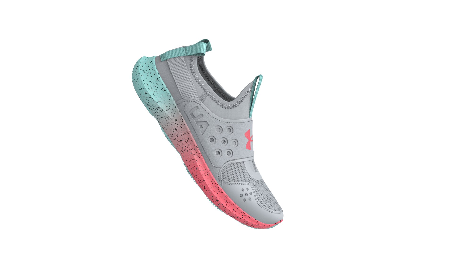 Girls' Grade School UA Runplay Fade Running Shoes 6