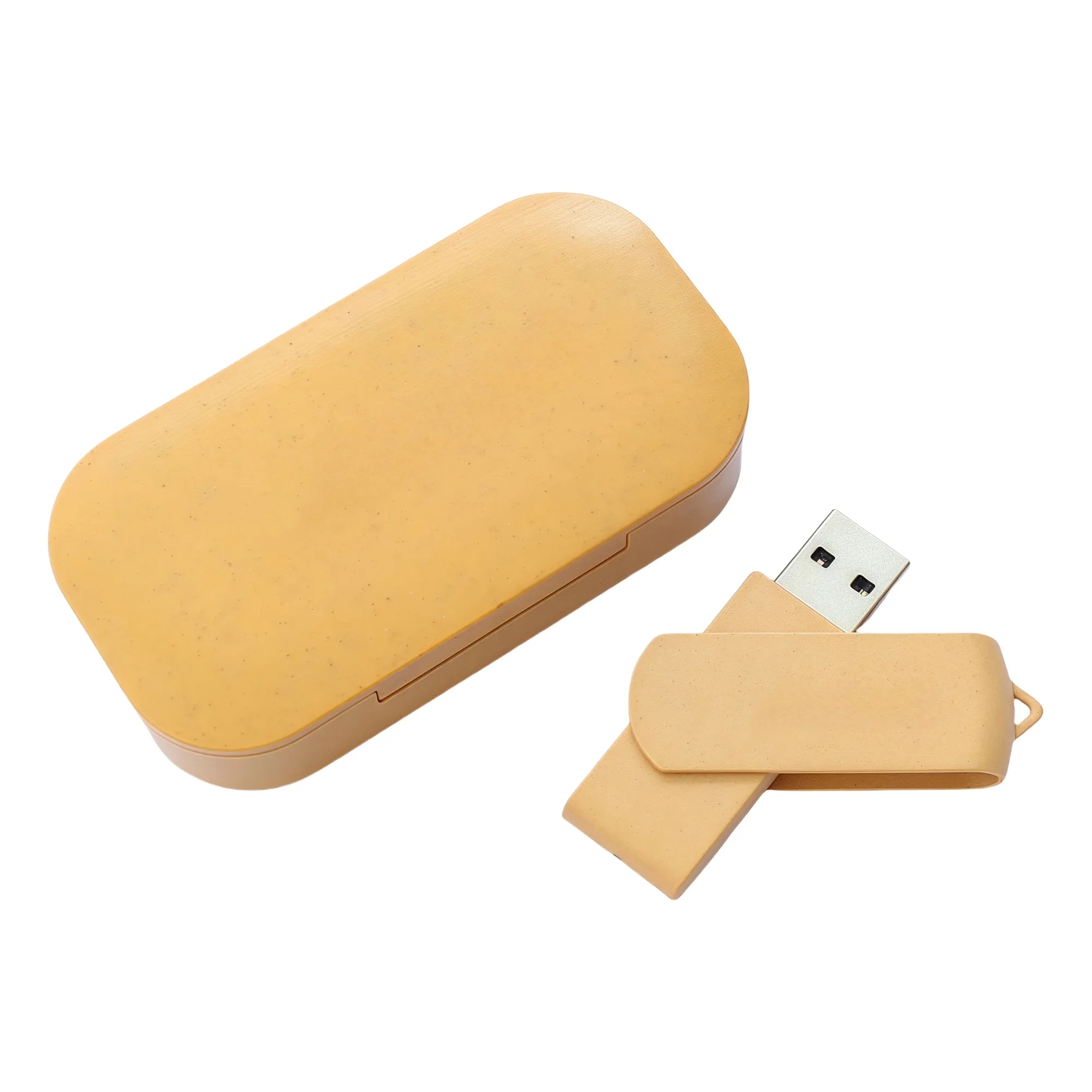 Wheat Straw USB Flash Drive with Case 6