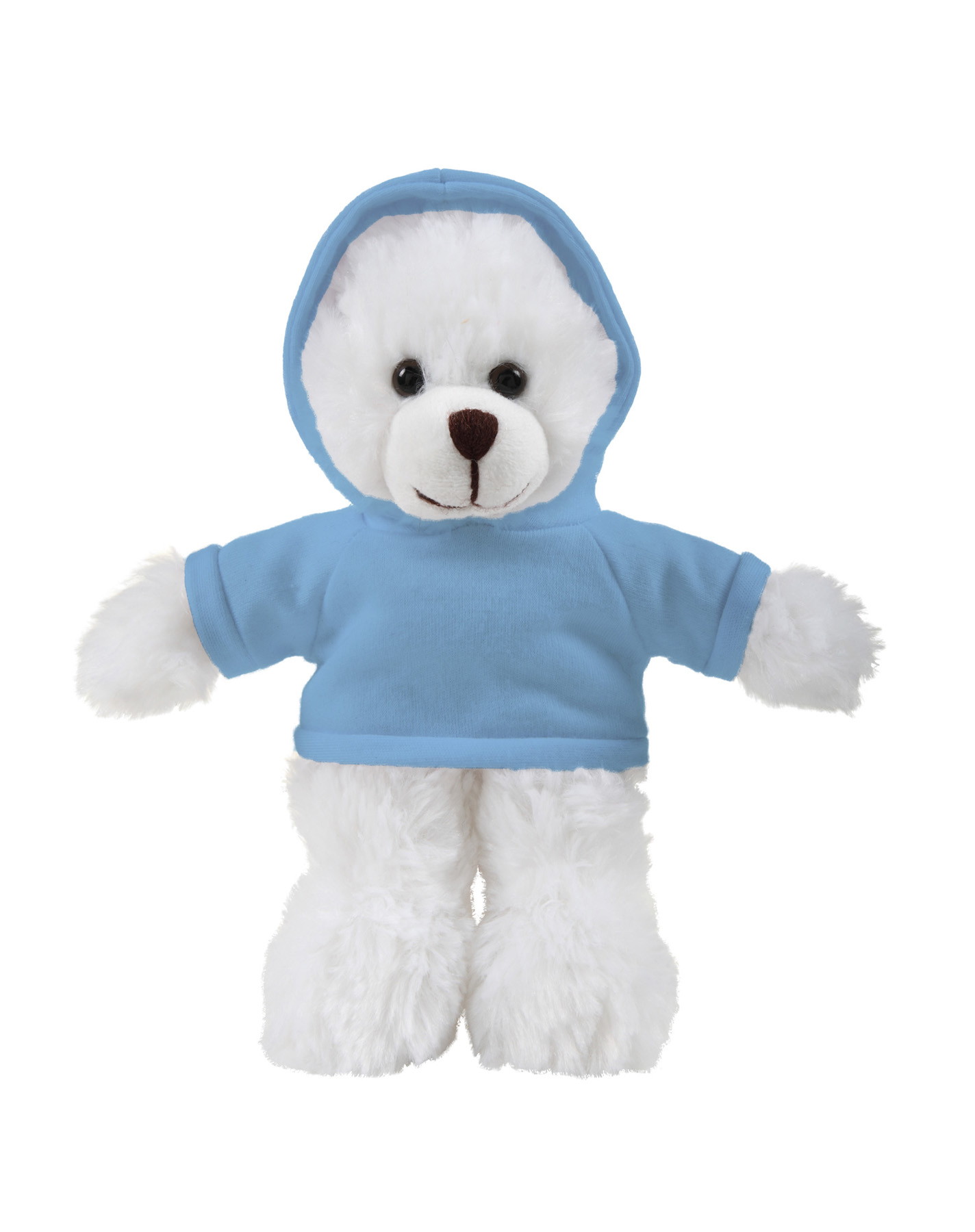 soft plush White Bear with hoodie