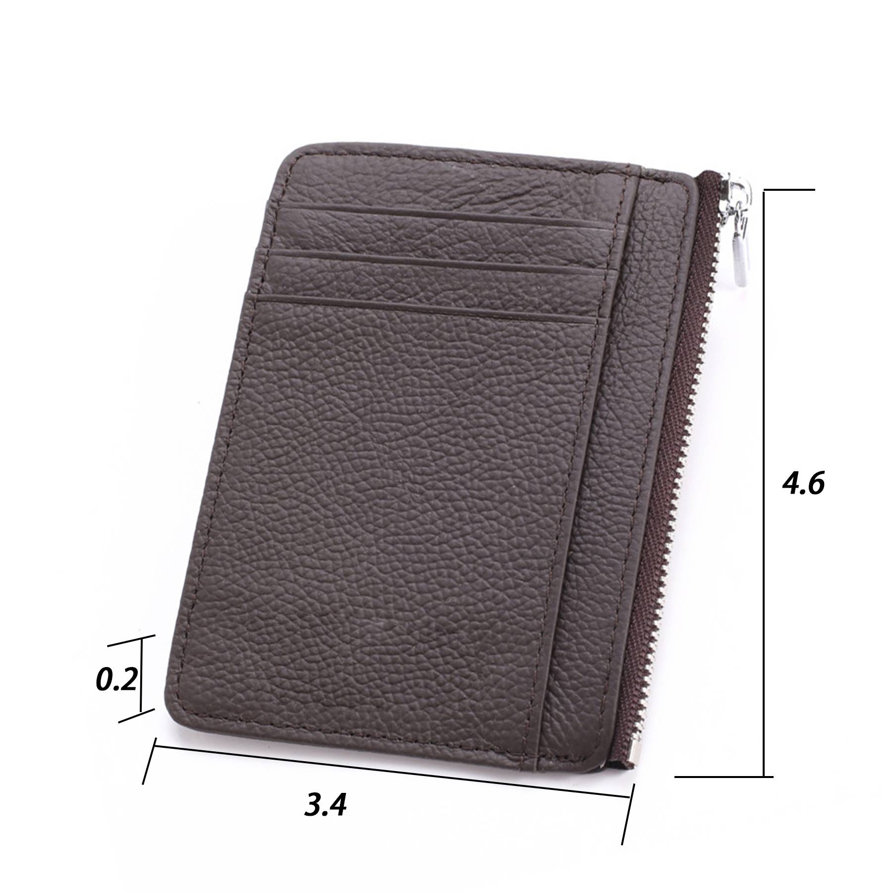 genuine Leather RFID anti magnetic multifunctional card bag 6