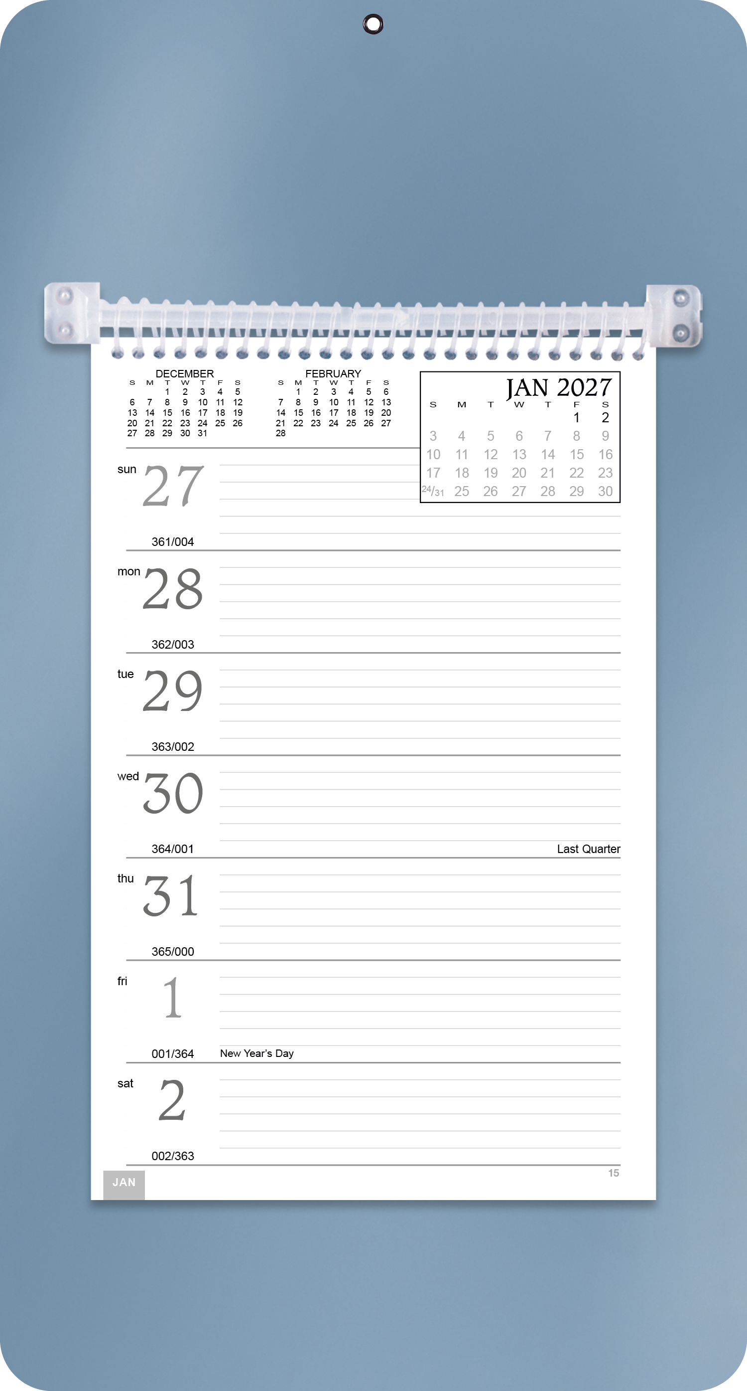 Triumph® Calendars Weekly Memo Calendar 32