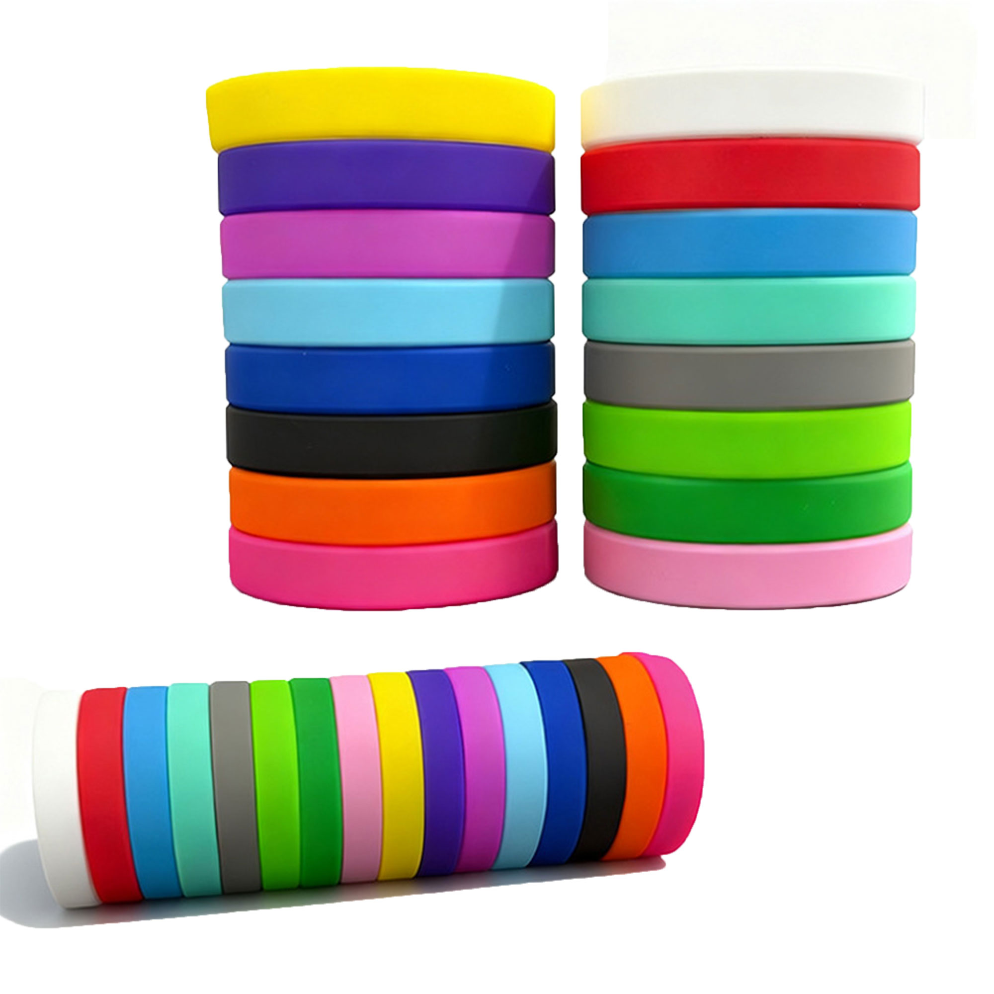 Glow Silicone Wristband Keychain Engraved Band 3