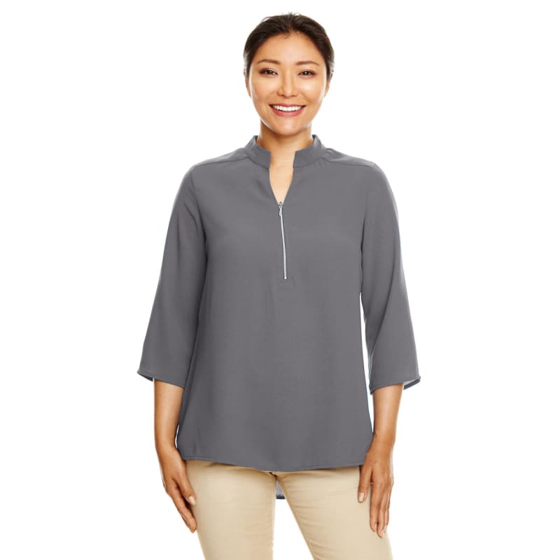 Devon & Jones Ladies' Perfect Fit™ 3/4-Sleeve Crepe Tunic 2