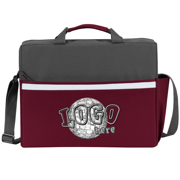 Two-Tone Accent Laptop Briefcase 4
