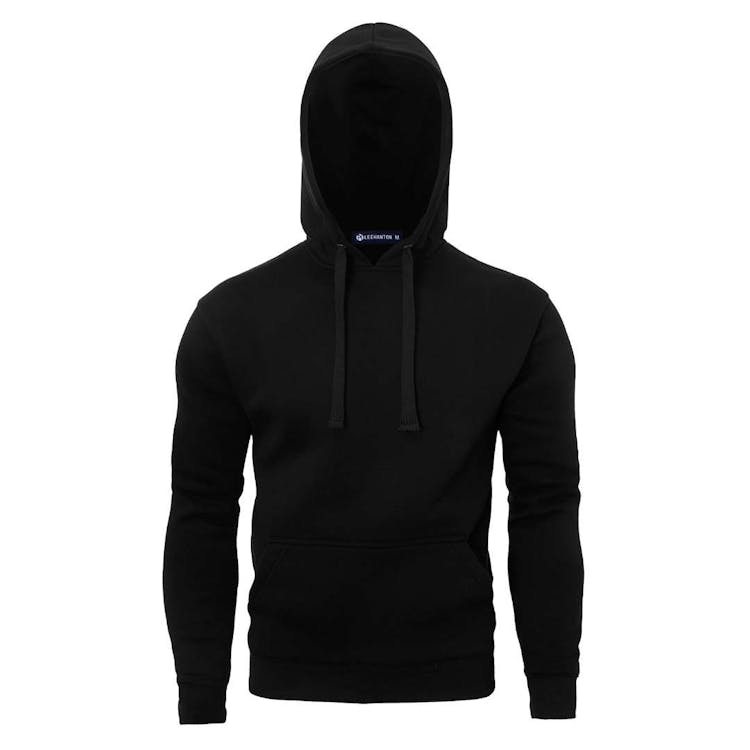 Fleece Pullover Hoodies - Size 2XL Black