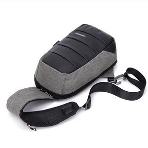 Sling Single Shoulder Bag With Usb Charging Port 2