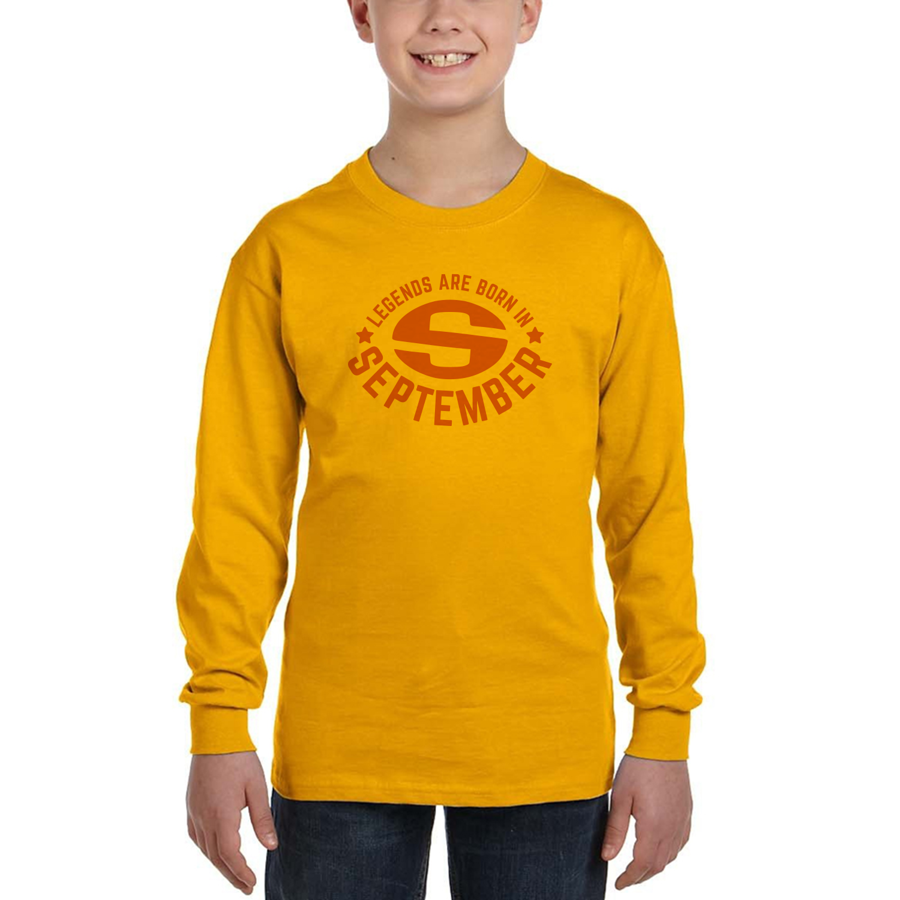 Gildan Long Sleeve Youth T-Shirt Heavy Cotton 1