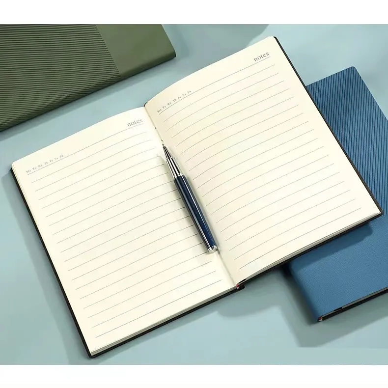A5 Diagonal Pattern PU Notebook Office Softy Journal 2