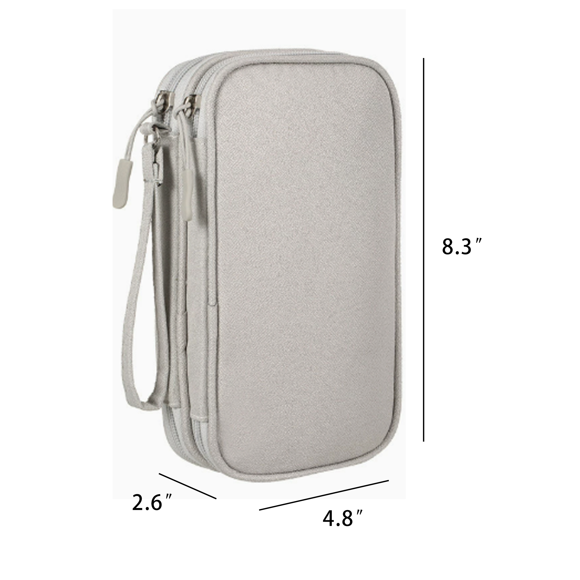 Double Layer Electronics Organizer Travel Case 2