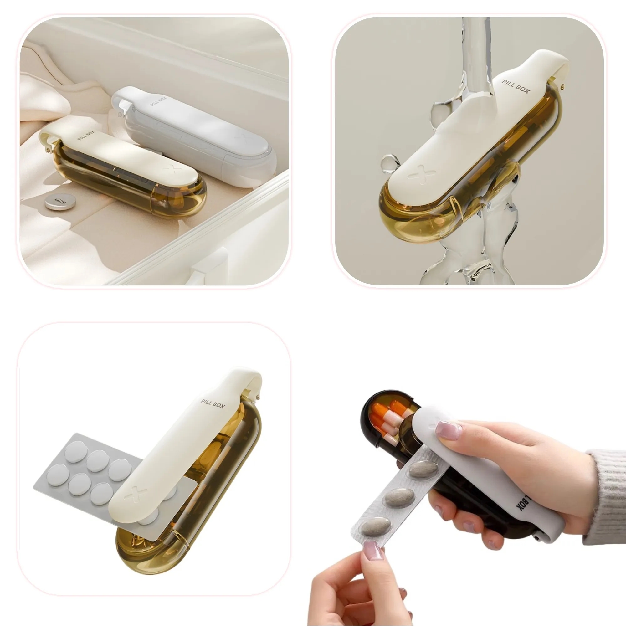 2 In 1 Pill Dispenser Medicine Organizer Box 4