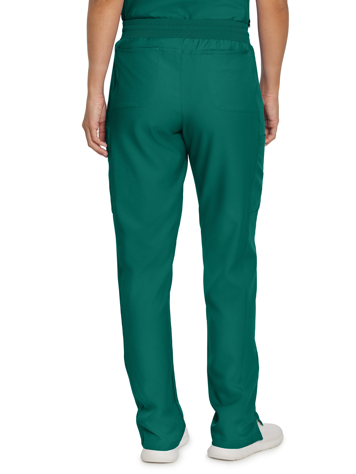 Landau - Forward - Women's Seven-Pocket Mid-Rise Rib-Knit Elastic Waist Cargo Pant 6