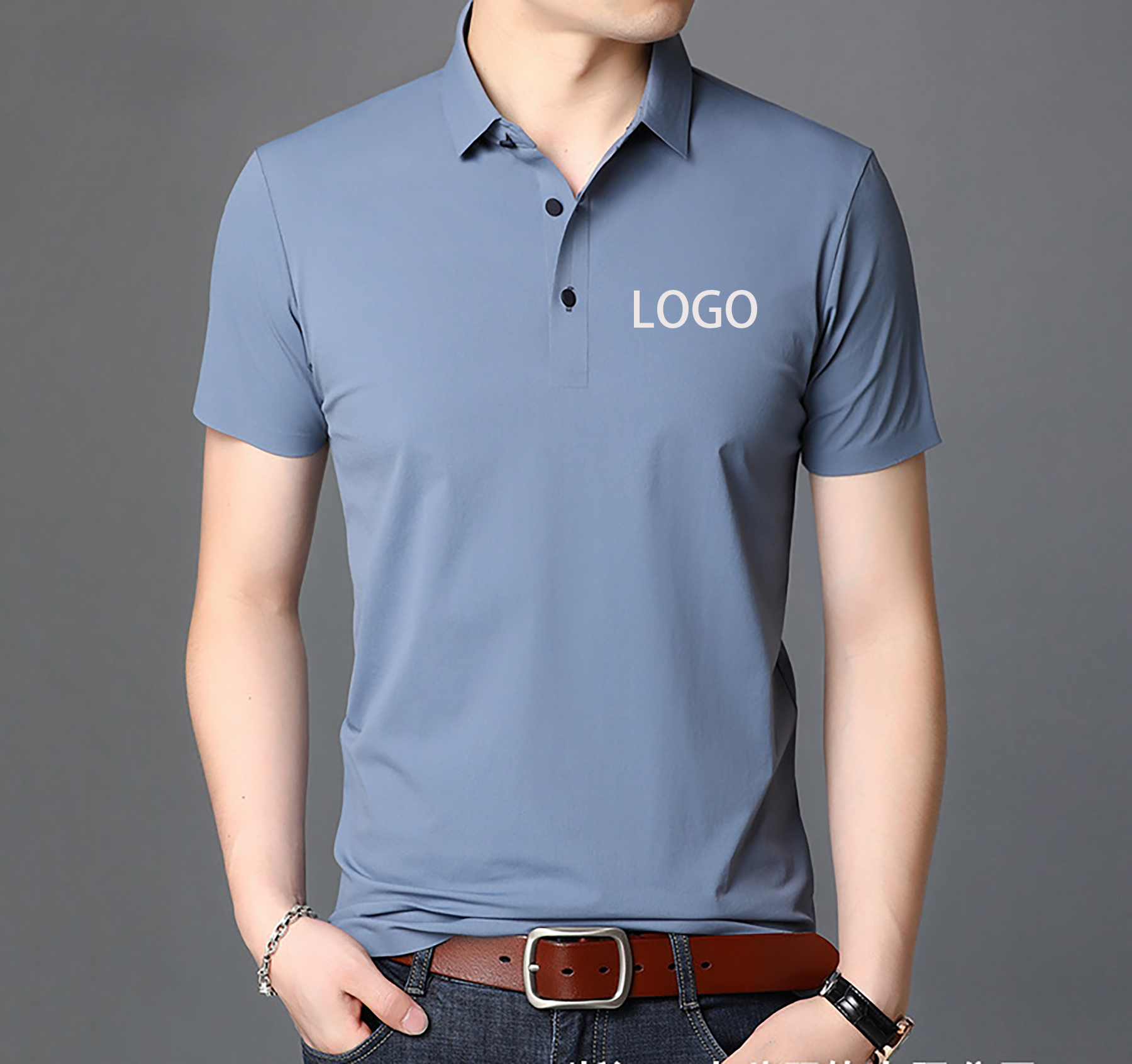 Quick Dry Collared Golf Polo Shirts for Men 2