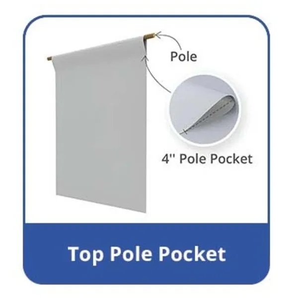 Custom Vinyl Banner - Top Pole Pocket (1Ft x 1Ft) 4