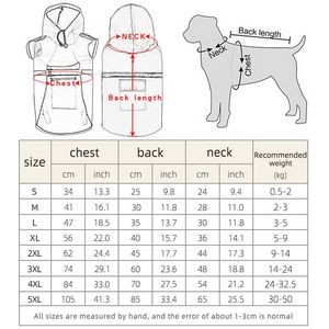 Reflective Large Dog Clothes Yellow Pet Dog Raincoat 6