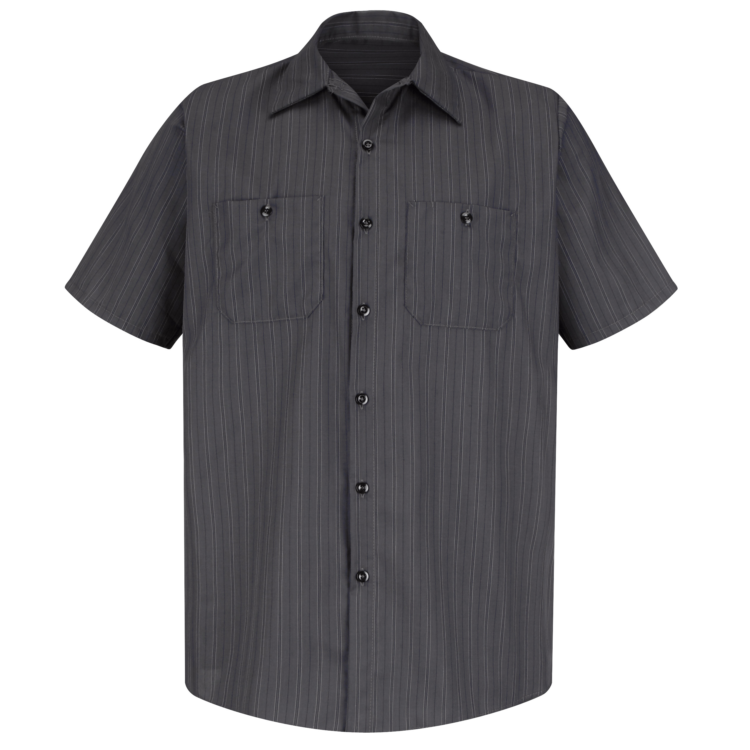 Red Kap® Men's Short Sleeve Striped Work Shirt 4