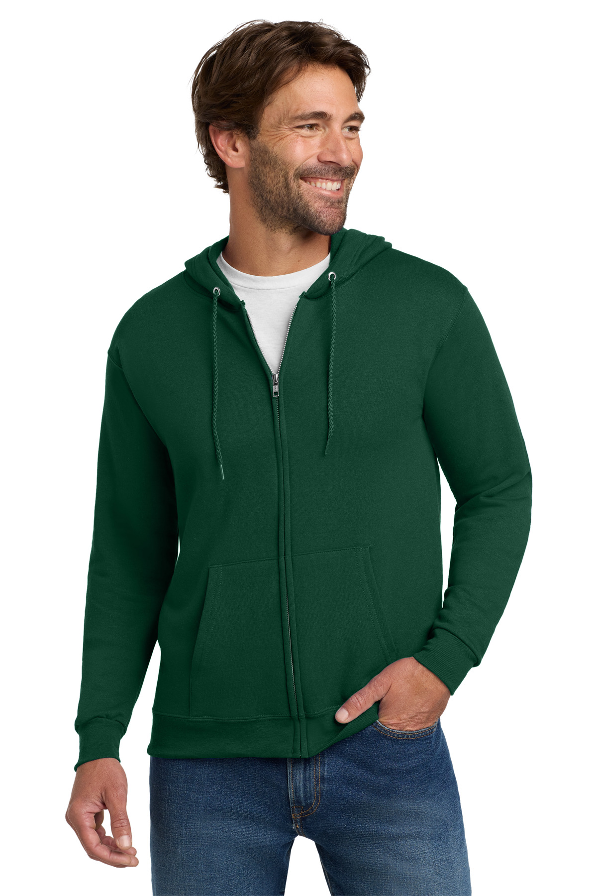 Hanes® EcoSmart Full-Zip Hooded Sweatshirt 29
