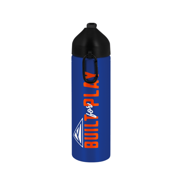 EasyFlow Recycled Aluminum Bottle w Straw Lid, custom water bottle with logo imprint 73