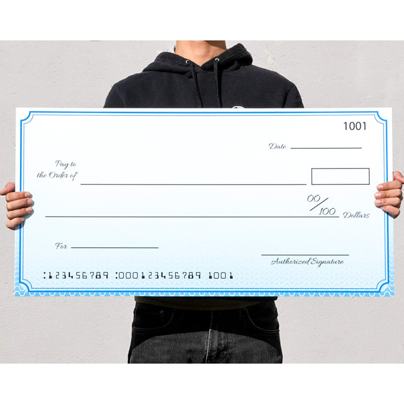 Custom Economy Big Checks 18 X 36 Inch 3