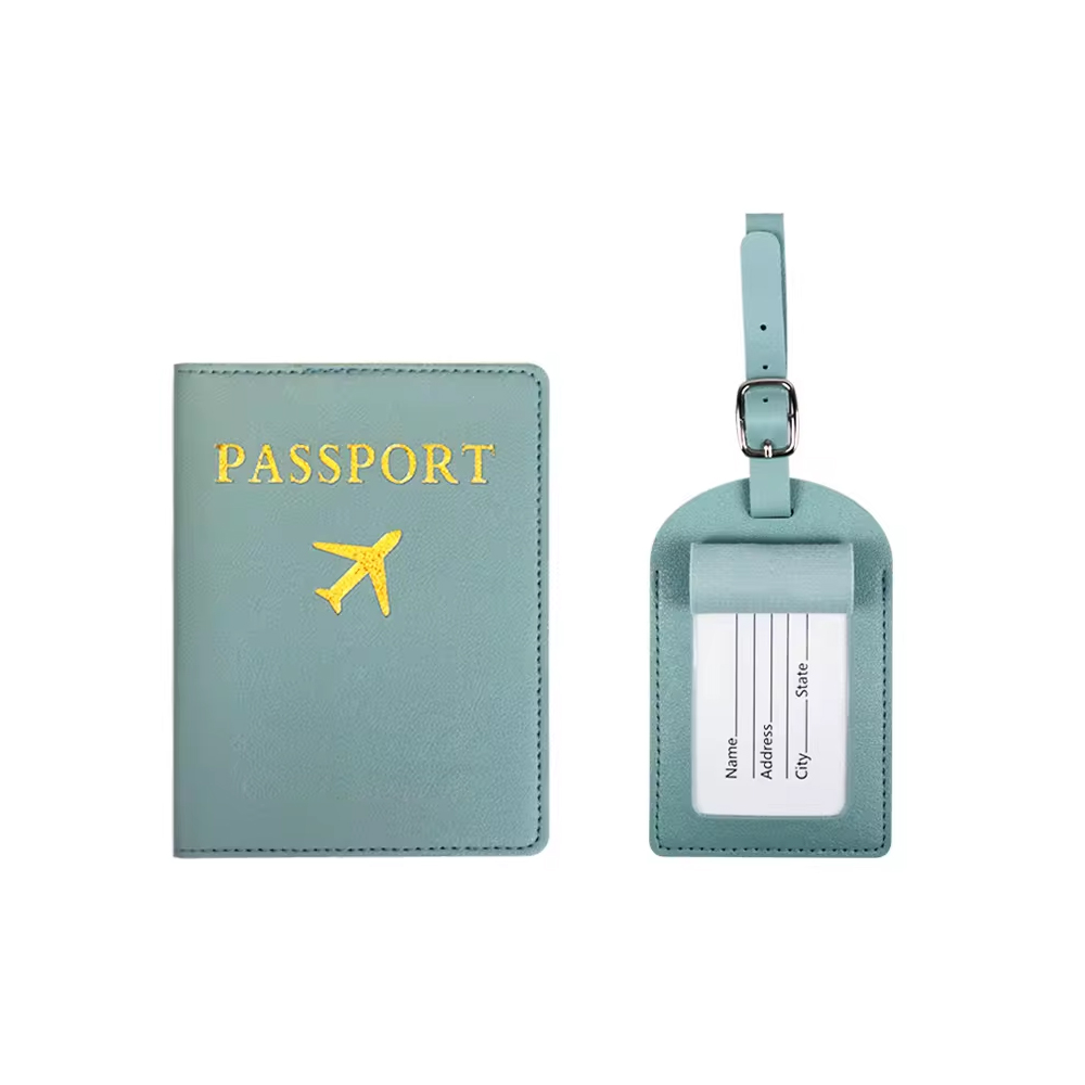 Leatherette Luggage Tag & Passport Holder 1
