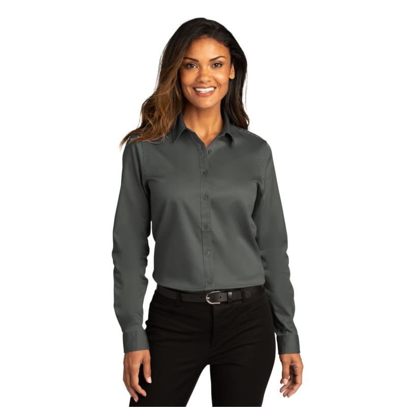 Port Authority Ladies Long Sleeve SuperPro React Twill Shirt. 114