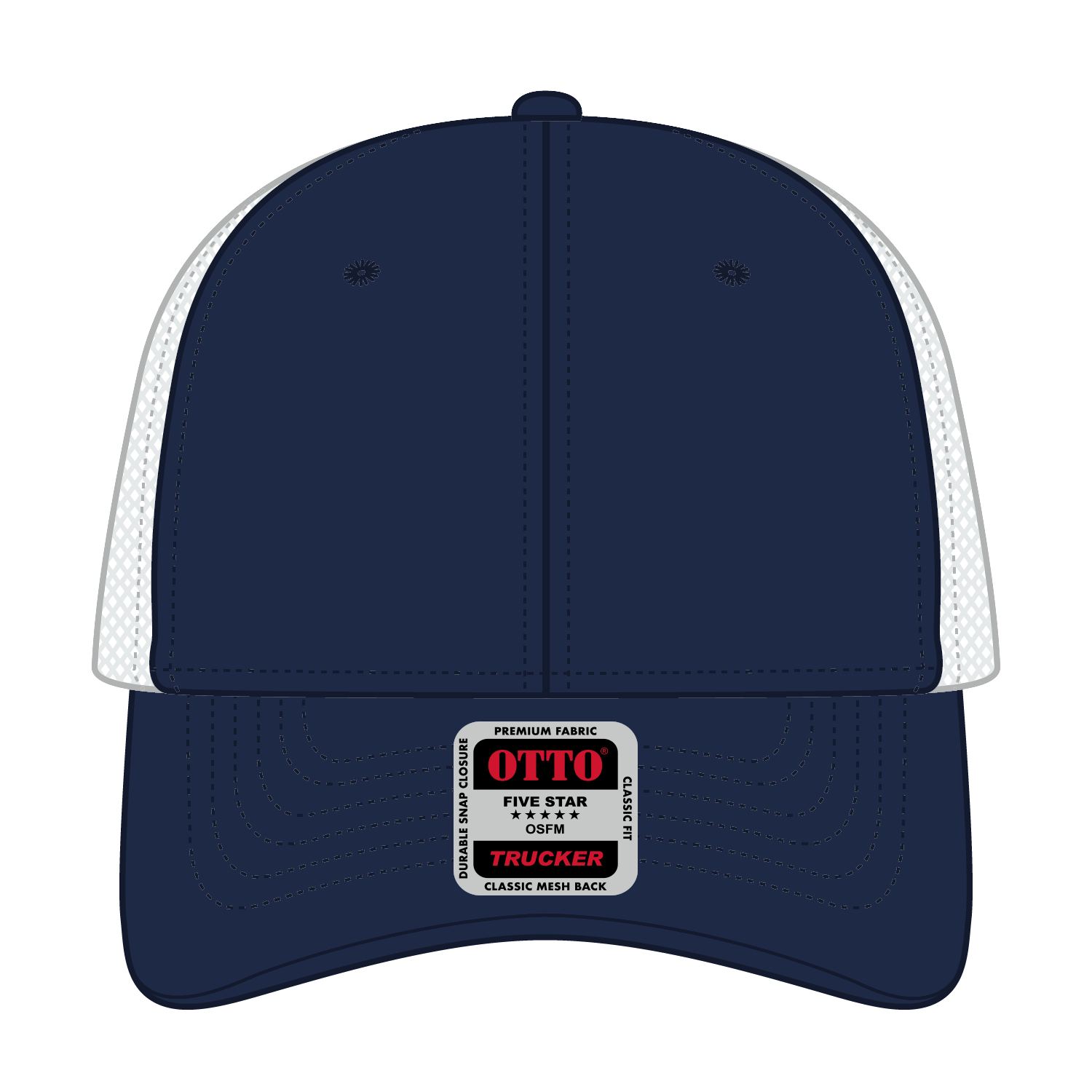OTTO CAP® 6 Panel Low Profile Mesh Back Trucker Hat 256