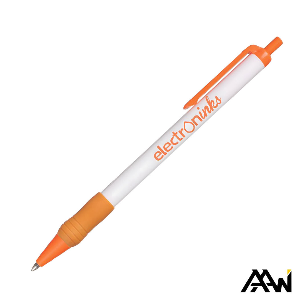 Value Slim Grip Pen w/Glossy Barrel & Matte Colored Trim 7