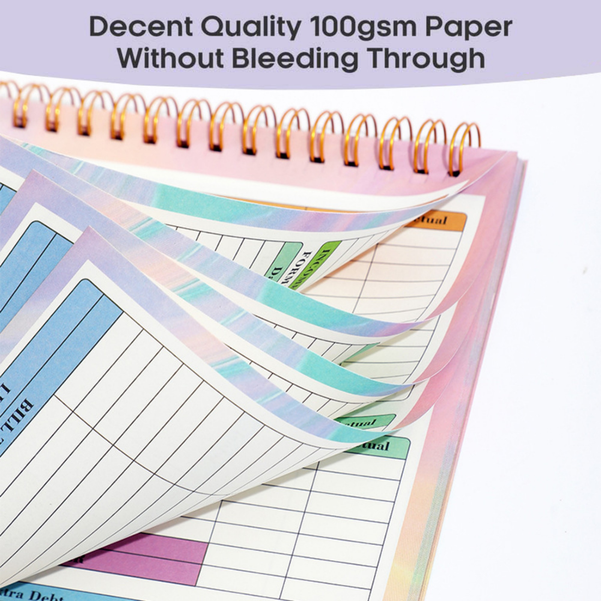 B5 50 Sheets Undated Budget Planner 5