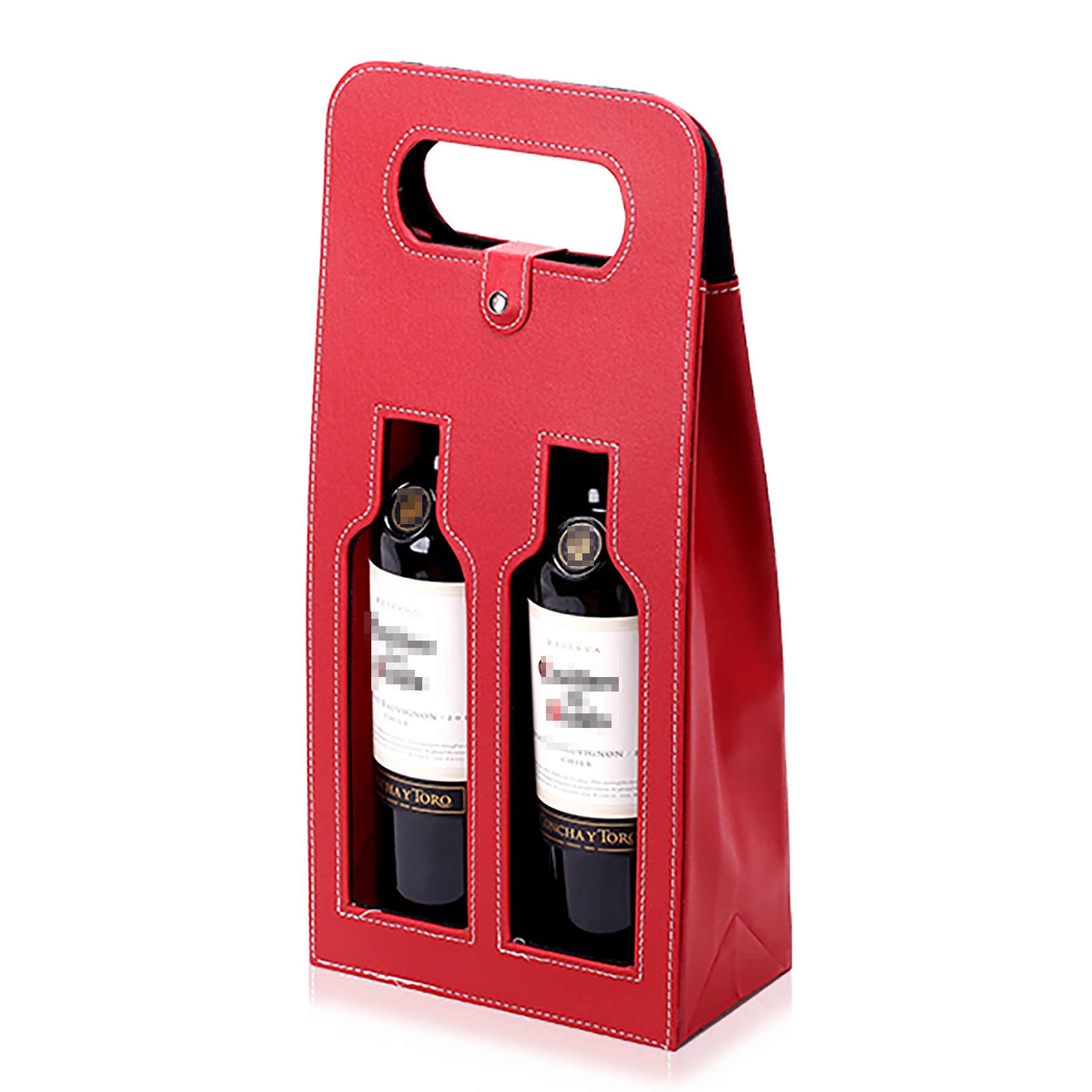 Double Wine Bag with Window 7