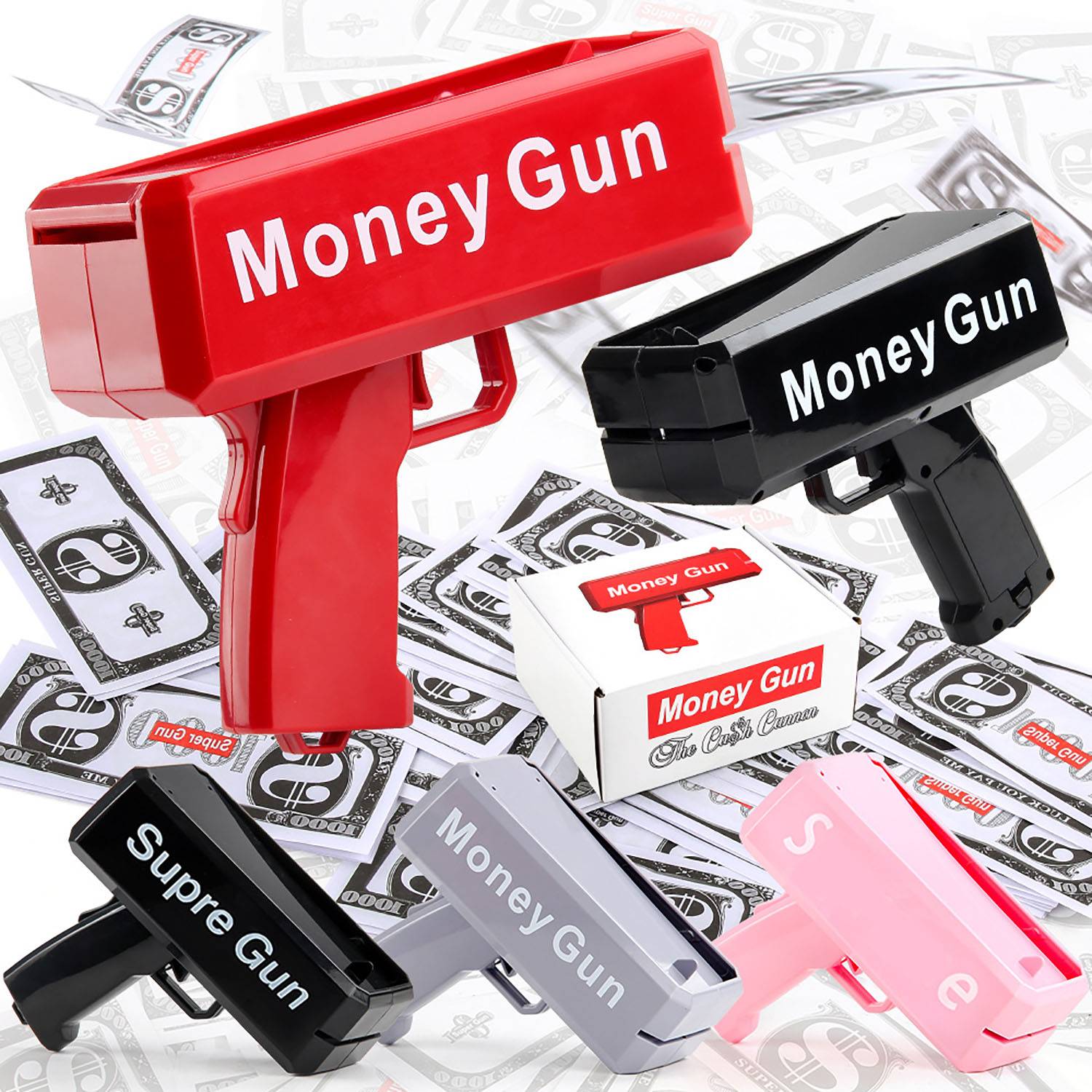 Electric Money Spray Gun Toy 5