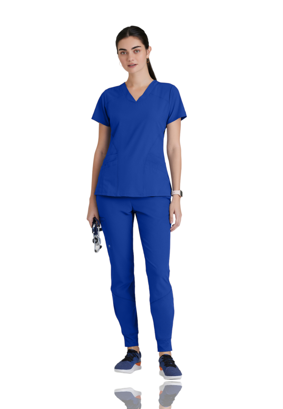 Barco One - Women's Five-Pocket V-Neck Pulse Scrub Top 2