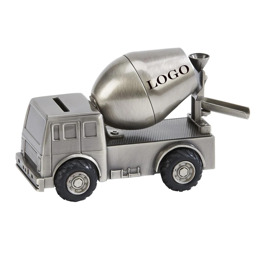 Pewter Cement Mixer Bank 2