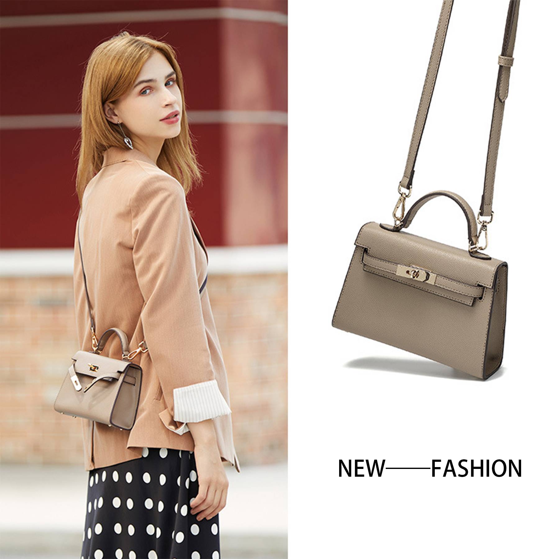 PU Versatile shoulder cross-body hand-held bag 5