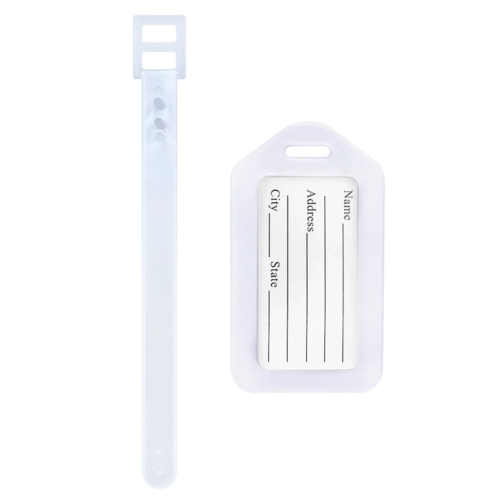 Water-Resistant Luggage Tags with Strap 6