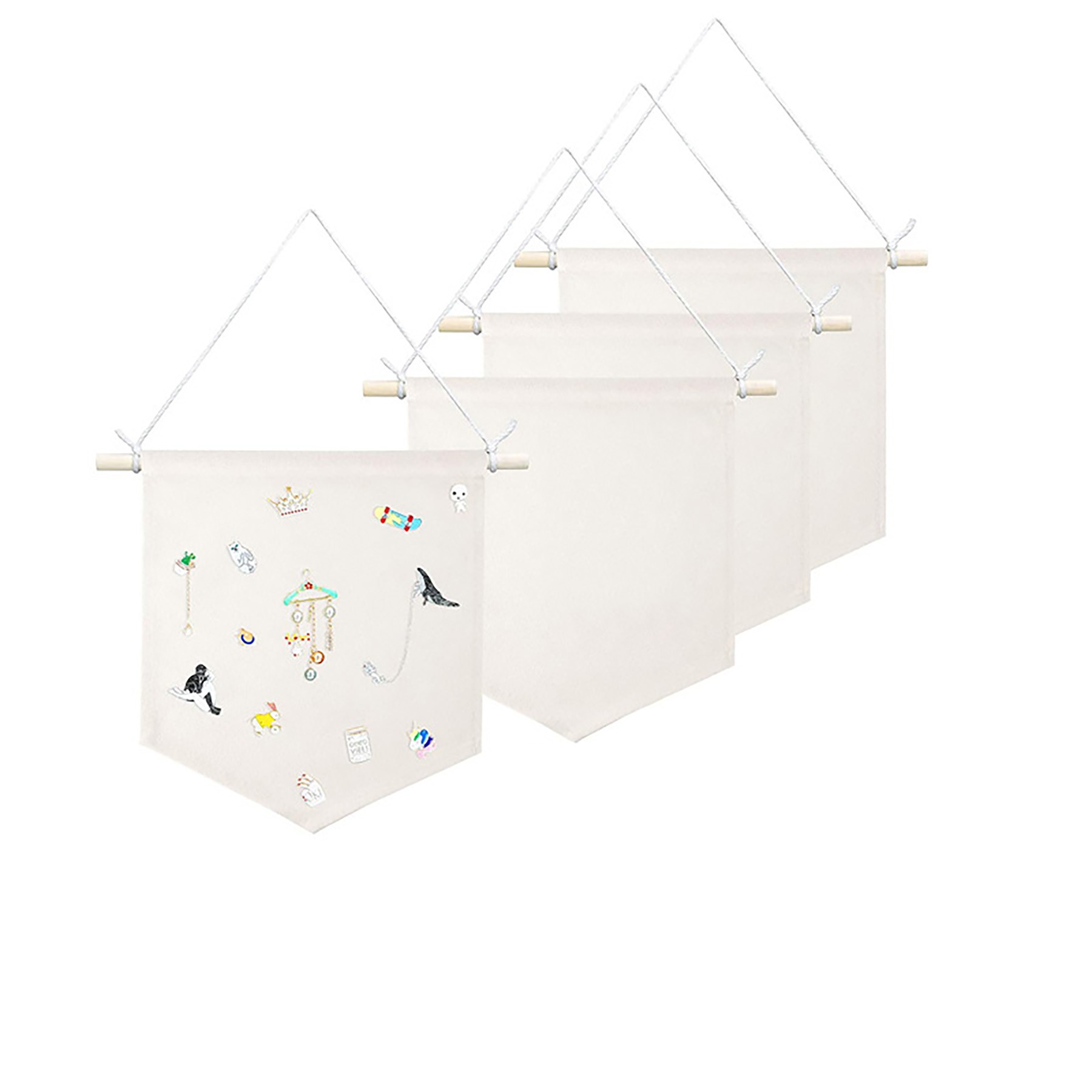 Blank Canvas Flag Banner Wall Mount Bracket 4
