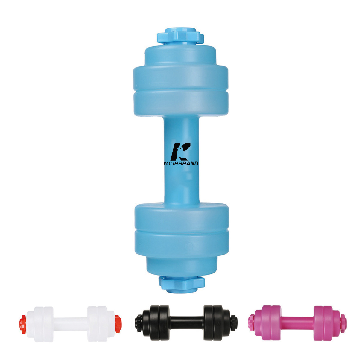 28oz portable dumbbell shaped sports fitness water bottle 3