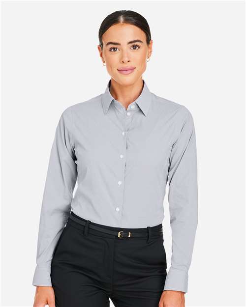 Women's CrownLux Performance® Microstripe Dress Shirt - DG537W 11