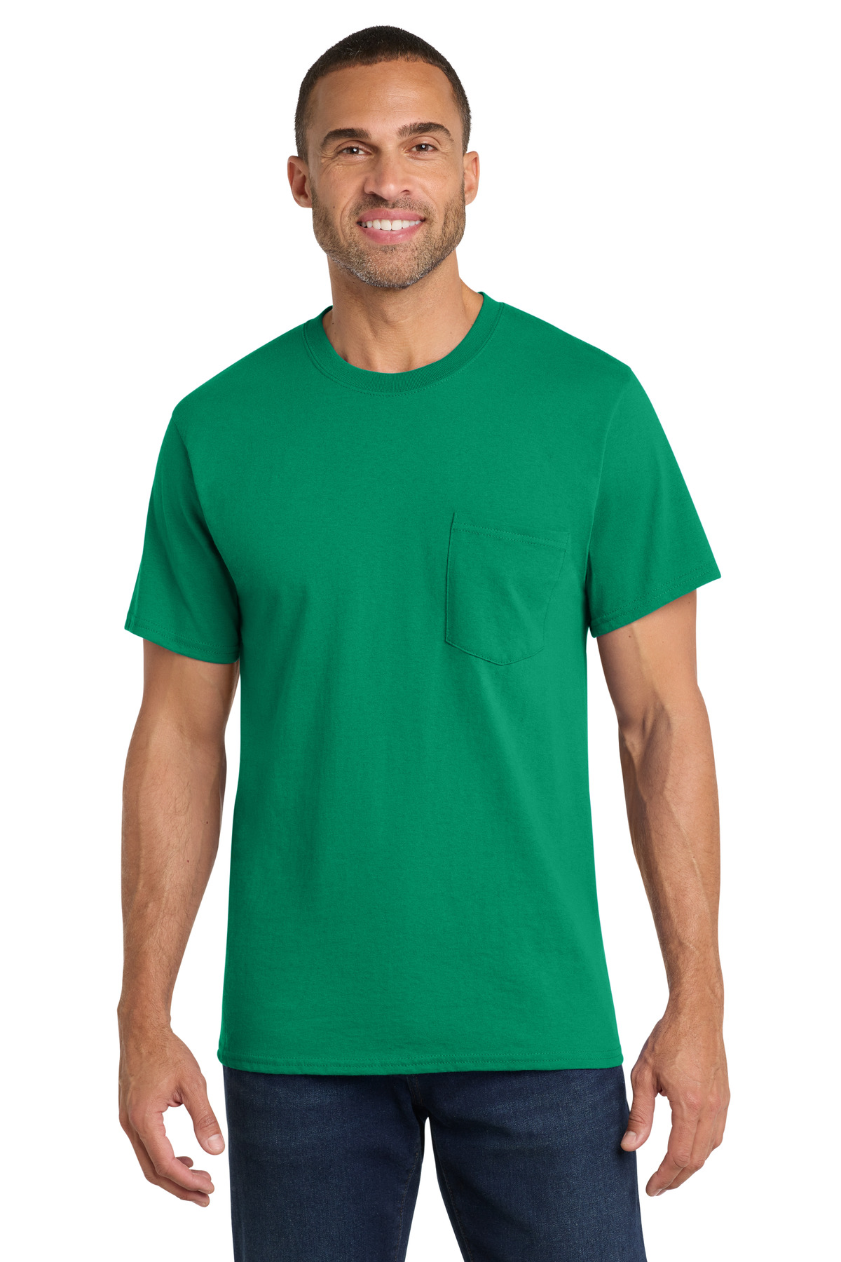 Port & Co Core Cotton Pocket Tee. PC54P 58
